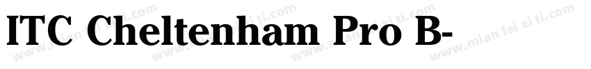 ITC Cheltenham Pro B字体转换